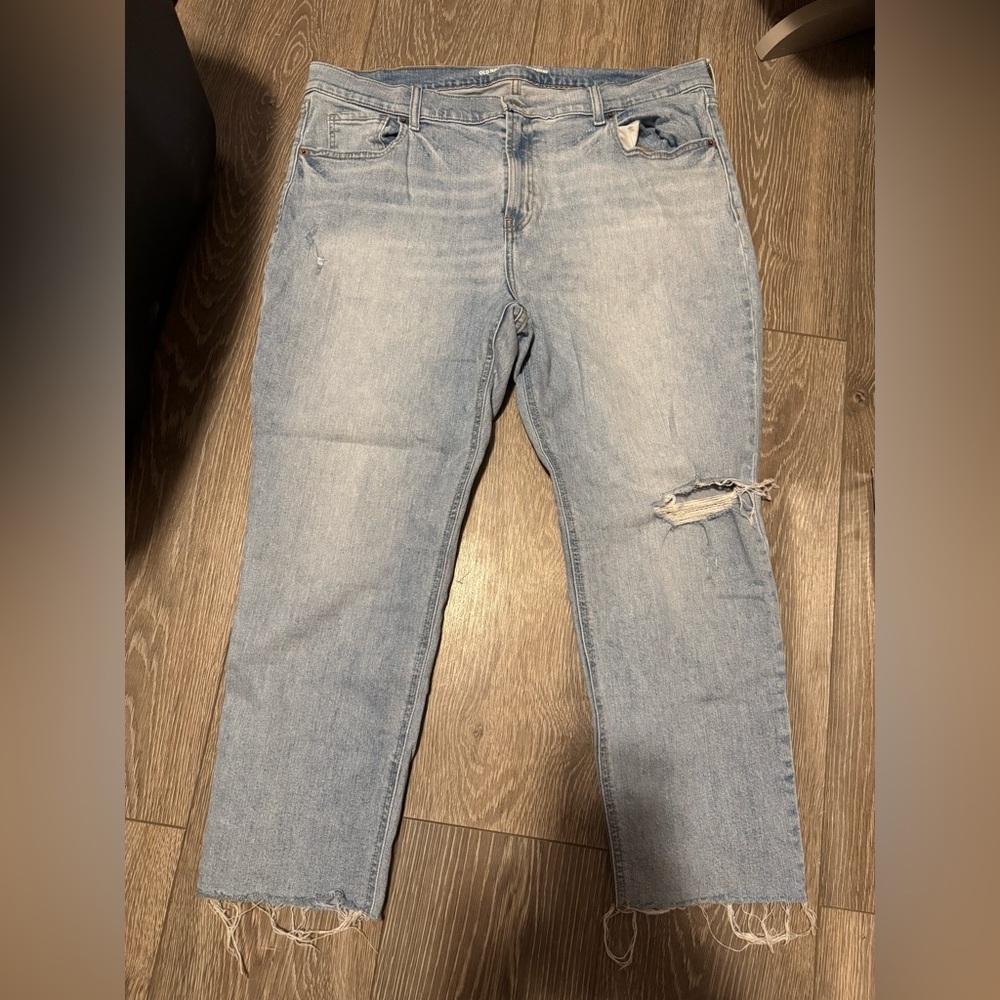 Old Navy Light Blue Ripped Skinny Jeans
